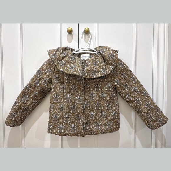 MARIE MULLN retro printed cotton thick coat 3-5T - Picture 1 of 4